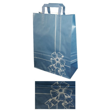 Shopper fiocco 22×29 blu (25pz)