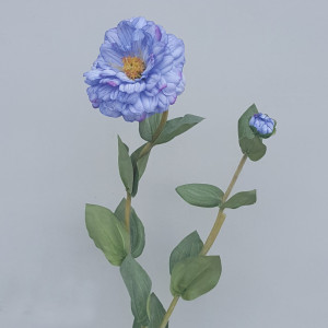 Zinnia 2 fiori cm.80 blu