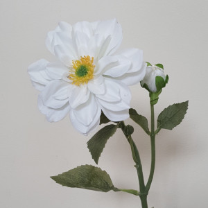 Dalia autunnale 2 fiori cm.52 bianco