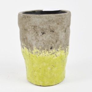 FV-Vaso ceramica verde h.19