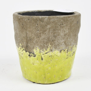 FV-Vaso ceramica verde h.13