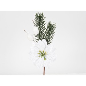 Poinsettia pino pick cm.20 bianco (pz.6)