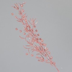 Bacche ramo con foglie rosa