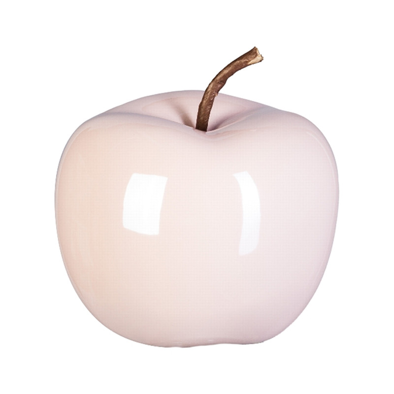 con manico flessibile 12 cm. Ciotole decorative in ceramica a forma di mela colore: rosa lucido Ceramica Matches21 