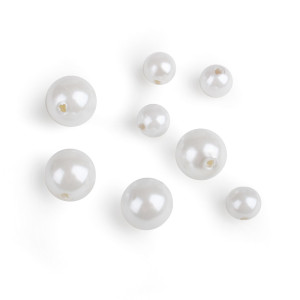 Perla sintetica mm.10 bianco (gr.200)