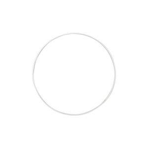 Cerchio metallo d.20 bianco