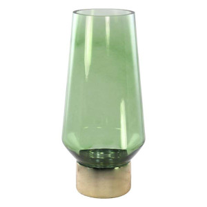 VA-Vaso vetro h.35 verde-oro