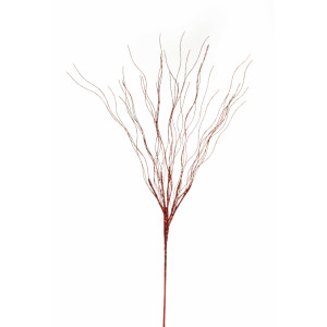 Ramo glitterato cm.68 rosso (pz.12)