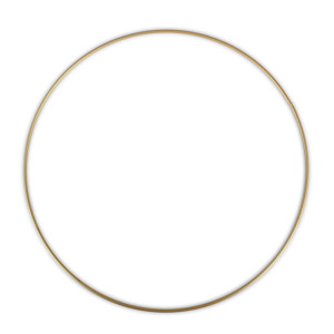 Cerchio metallo d.25 oro (pz.5)