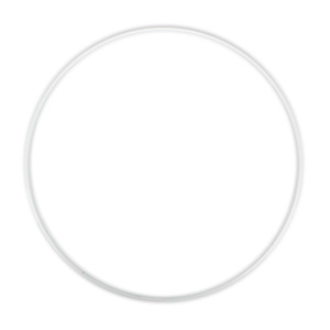 Cerchio metallo d.25 bianco (pz.5)