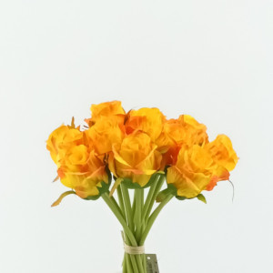 Rosa bouquet cm.28 arancione