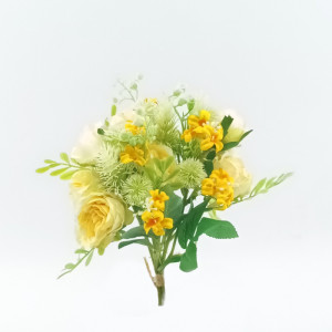 Rosa bouquet cm. 36 giallo