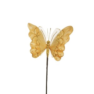 Farfalla pick cm.23 oro (pz.6)