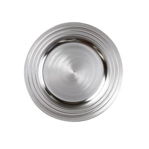 Piatto PVC 33 argento