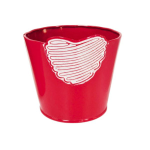LC-Cachepot cuore d.11 rosso