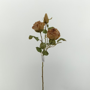 Rosa ramo cm.55 marrone chiaro