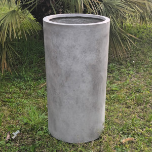 Vasi cemento d.56 grigio scuro