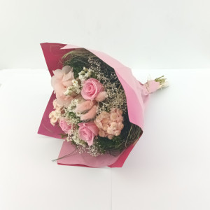 Bouquet GARDEN 3 ROSE cm 39 rosa