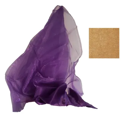 Pezzata 110x300 organza oro
