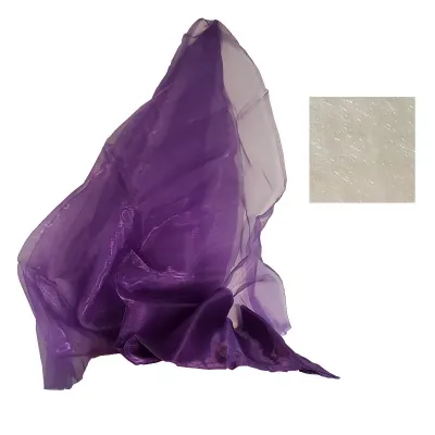 Pezzata 110x300 organza perla