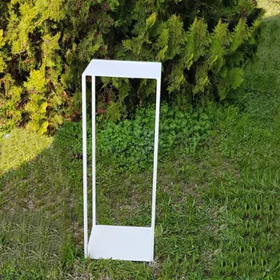 Me-alzata metallo h.70 bianco 