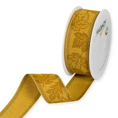 Nastro aut.leaves mm.35 m.15 giallo