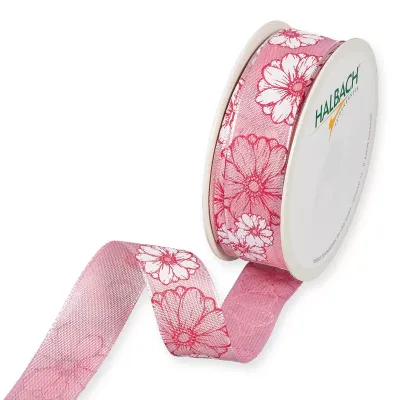 Nastro blossom mm.25 m.18 rosa