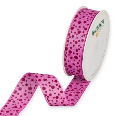 Nastro dots mm.25 m.18 fucsia