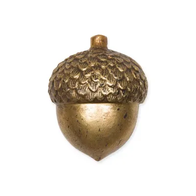 Ghianda legno cm.11,5 oro 