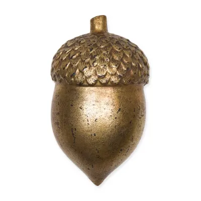 Ghianda legno cm.15,5 oro 