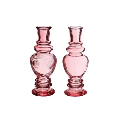 Bb-bottiglia venice h.15 rosa