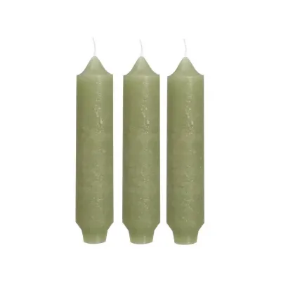 Candela cil. d.03 h.17 verde (pz 3)