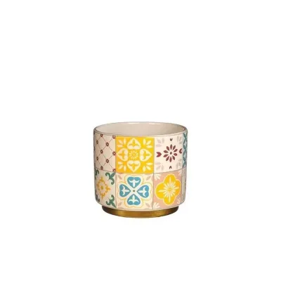 Dg-cachepot diam.9 giallo
