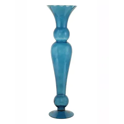 Cv-candeliere vetro h.70 blu