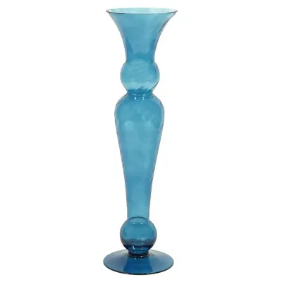 Cv-candeliere vetro h.50 blu