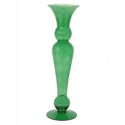 Cv-candeliere vetro h.50 verde