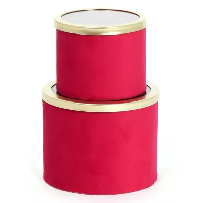 Scatola cart.vetro d.12 rosso (set 2)