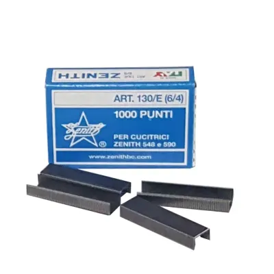 Punti metallici zenith  mm.6x4 (1.000 pz.)