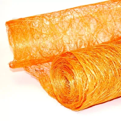 Bobina r 0,60×05 abaca scrunch arancio