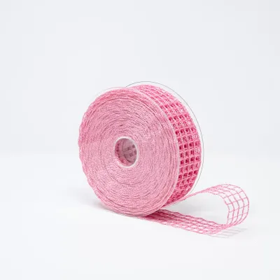 Nastro rete luce mm.40 m.20 rosa