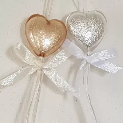 Cuore da appendere 2 colori (12 pz.)