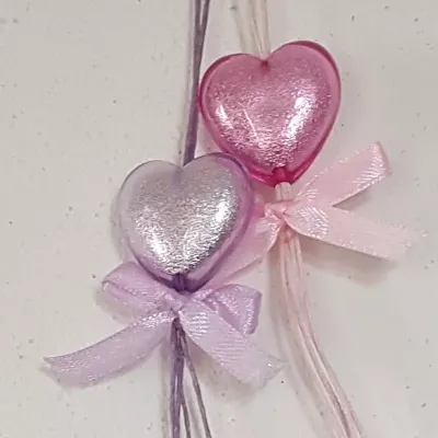 Cuore da appendere 2 colori (12 pz.)