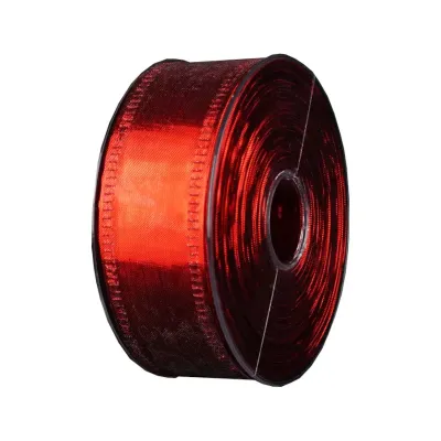 Nastro mm.40 m.25 specchio rosso