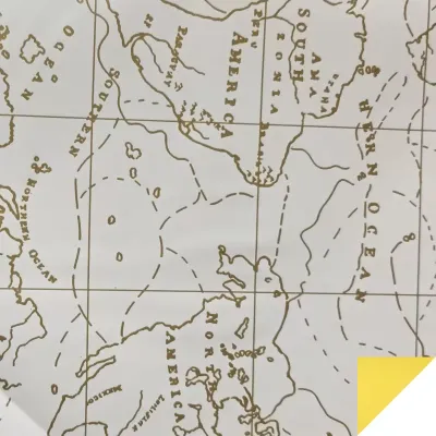 Bobina cp 1x25 world map bianco