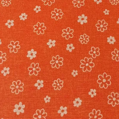 Bobina t 0,51×05 canvas margheriata arancio