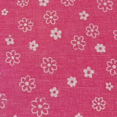 Bobina t 0,51×05 canvas margheriata rosa