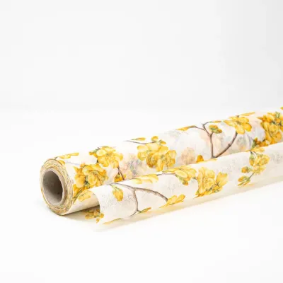 Bobina df 0,78×09 floreale dec. giallo