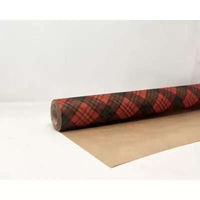 Bobina cw 0,75x20 paperf.scozzese rosso nero