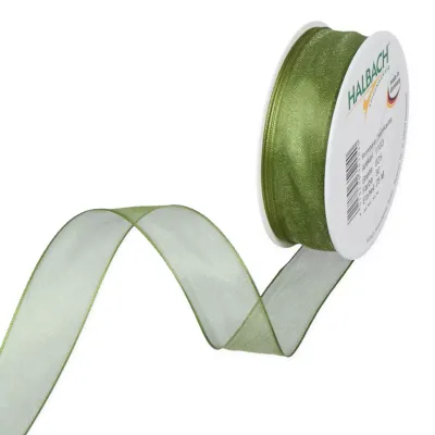 Nastro organza anim. mm.25 m.25 verde