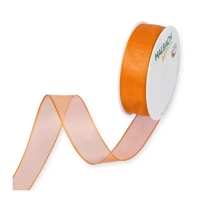 Nastro organza anim. mm.25 m.25 arancione